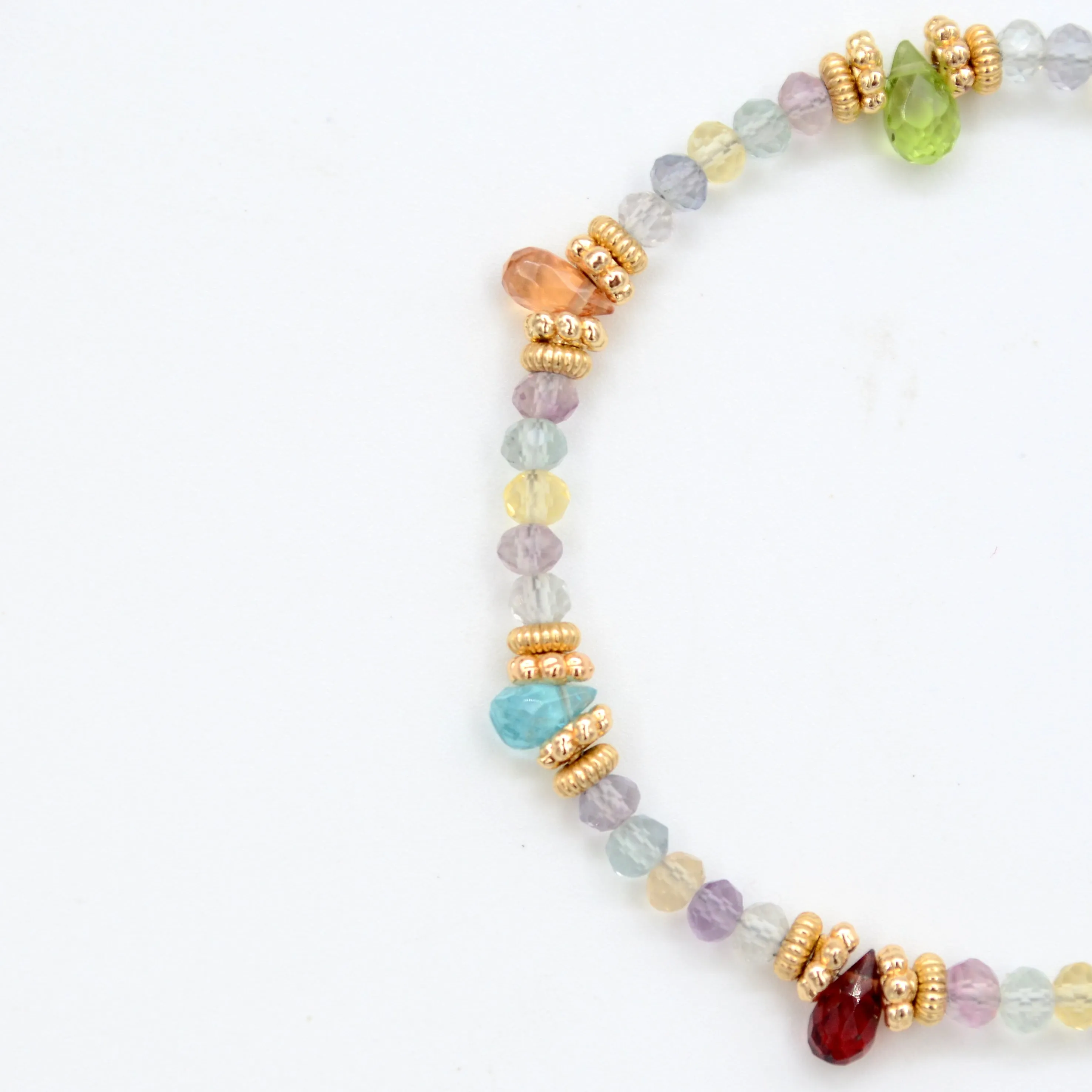 Sapphire Garnet Fluorite Lce Cream Girl Crystal Bracelet✨