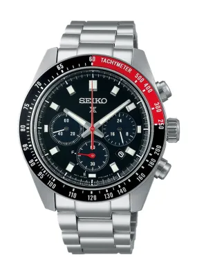 SEIKO PROSPEX SPEEDTIMER SOLAR CHRONOGRAPH BLACK DIAL SSC915P