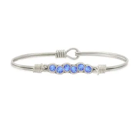 September Starlight Birthstone Bangle Bracelet