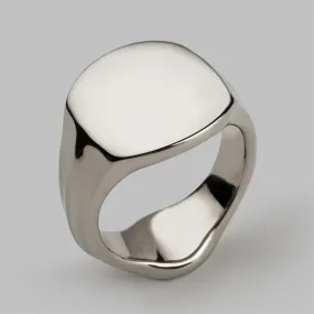 Signet Ring in Palladium, Size R