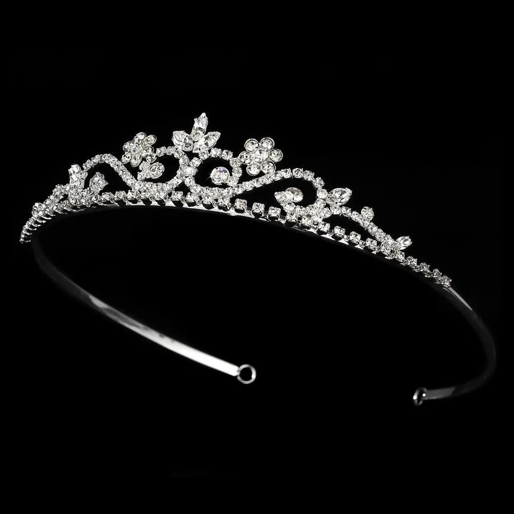 Silver Crystal Bridal Tiara