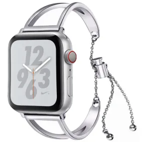 Stainless Steel Apple Watch Band Bracelet - Silver