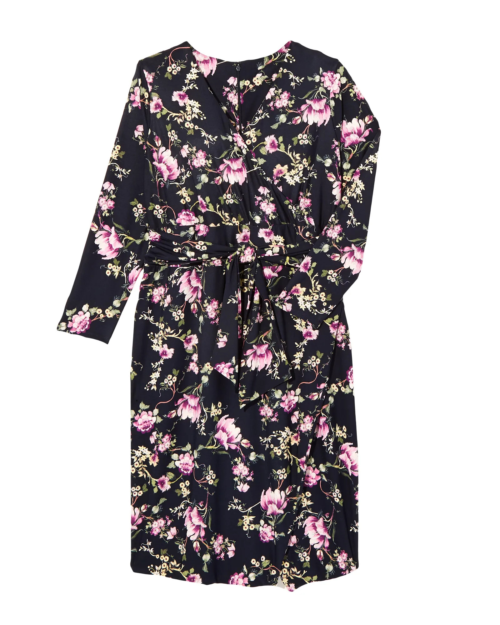 Stamford Long Sleeve Dress | Navy / Pink