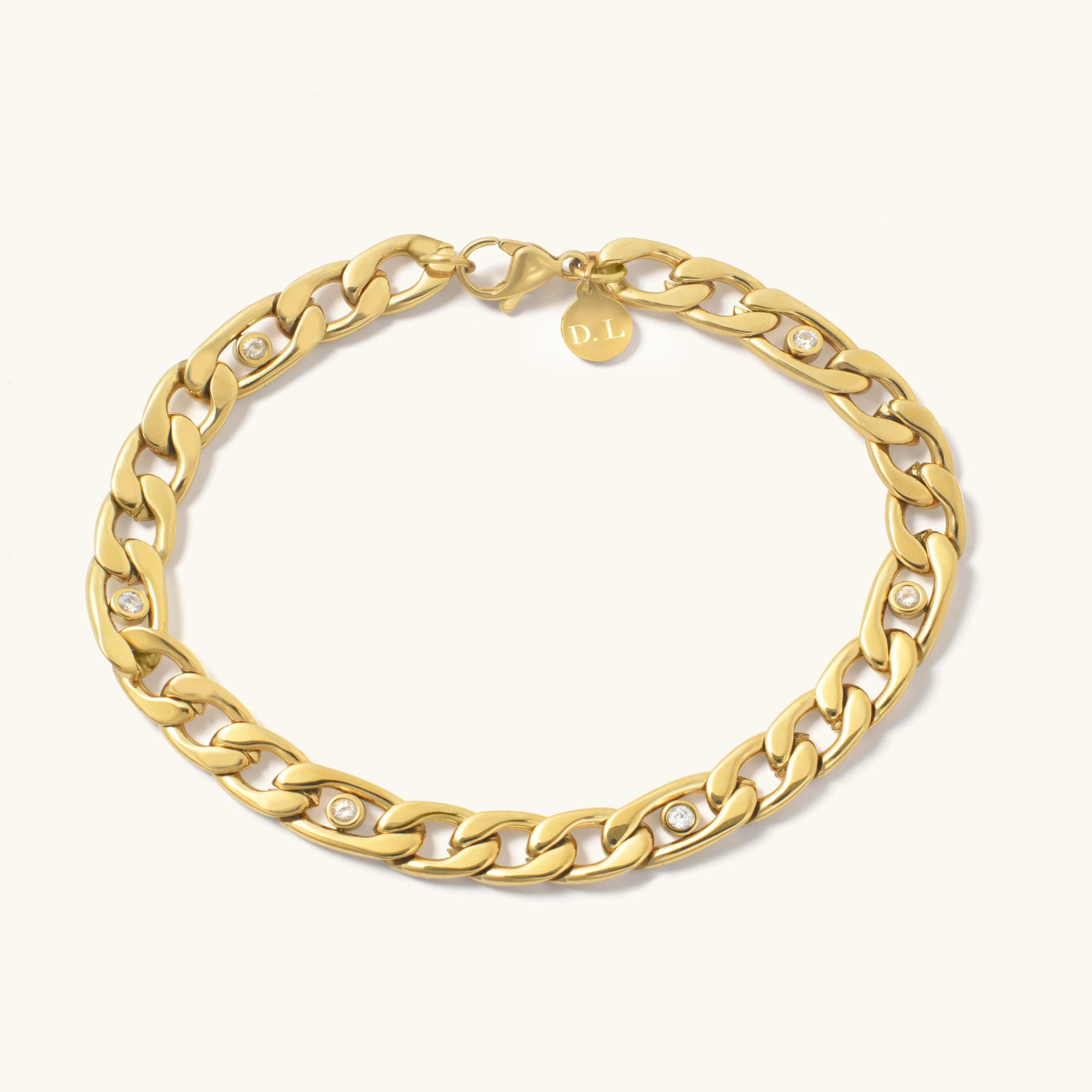 Statement CZ Chain Bracelet