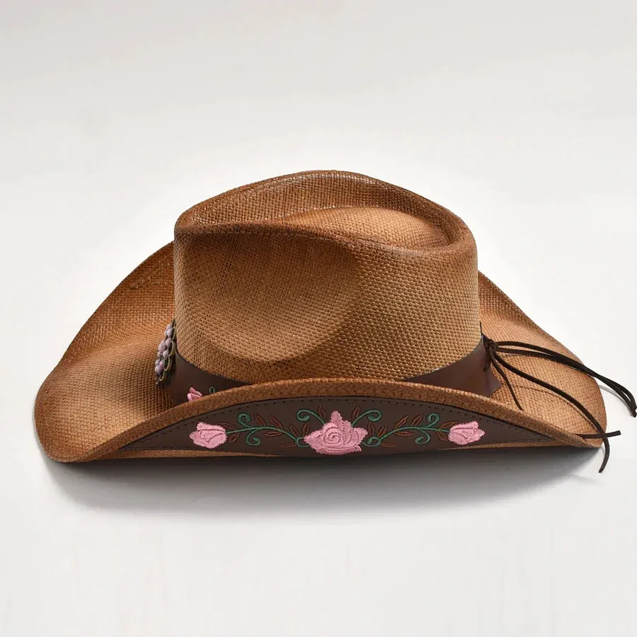 Straw Western Cowboy Hat Vintage Jazz Hat