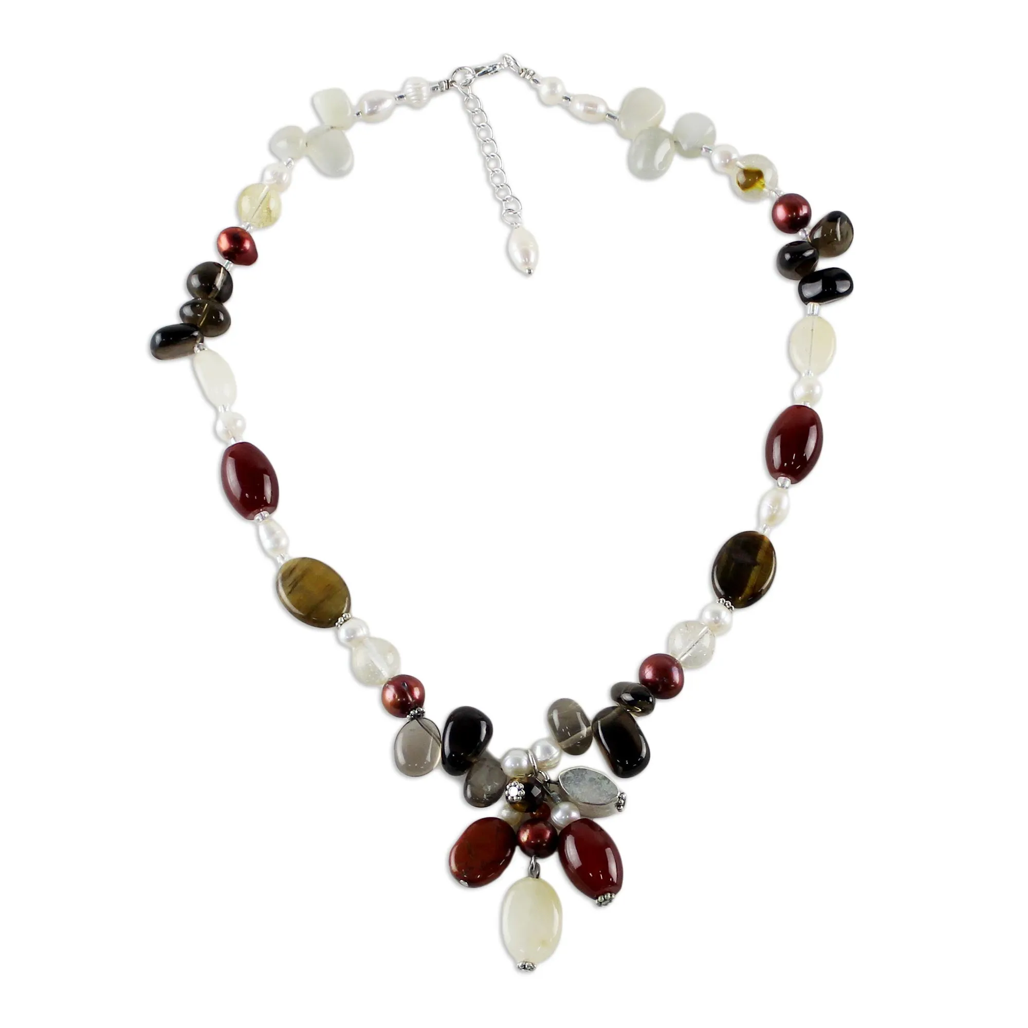 Sun Goddess Multi-Gem Beaded Necklace