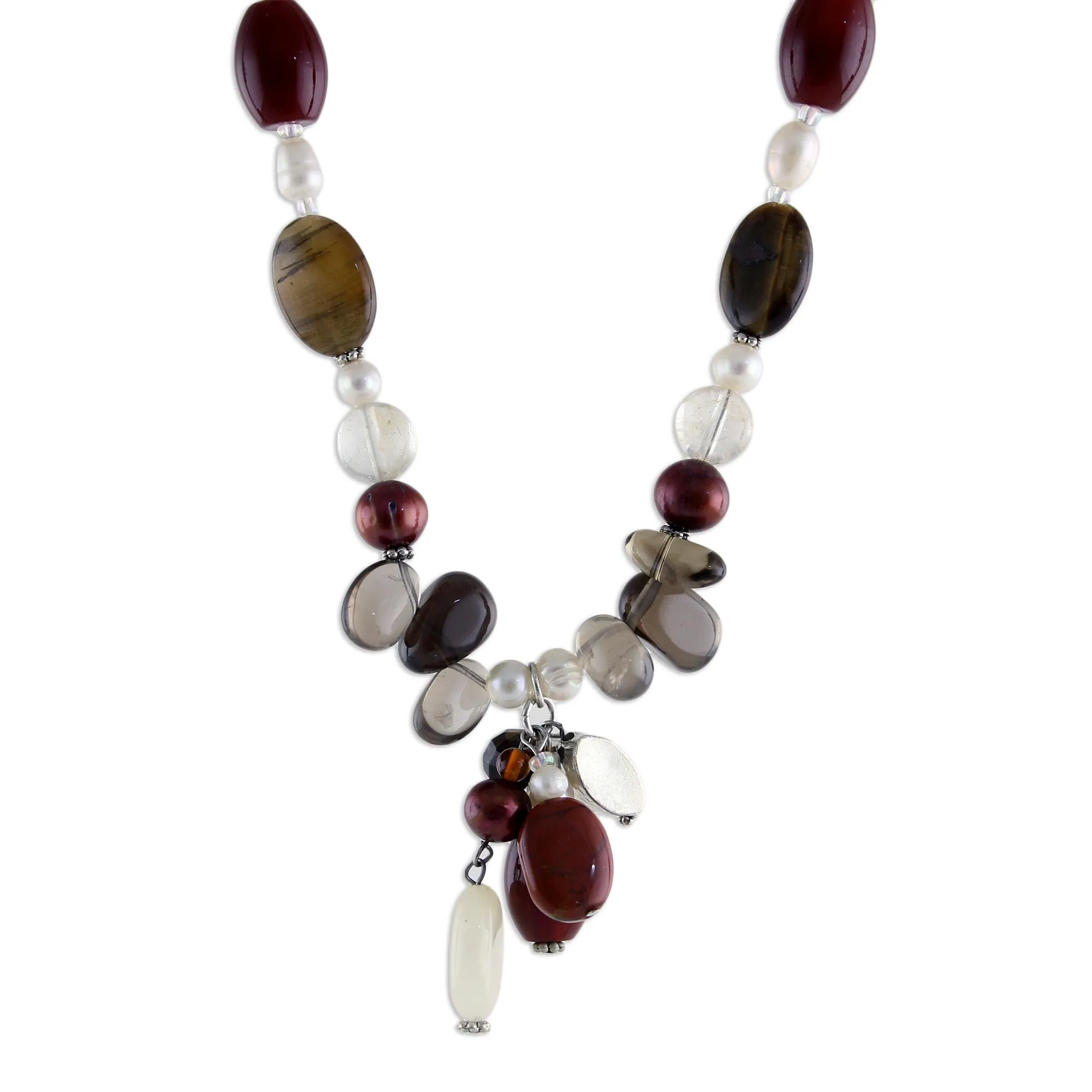 Sun Goddess Multi-Gem Beaded Necklace