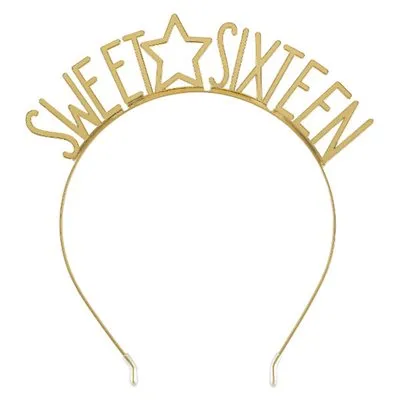 Sweet Sixteen Metal Headband with Star | 1 ct