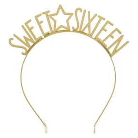 Sweet Sixteen Metal Headband with Star | 1 ct