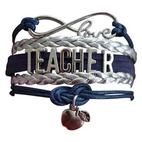 Teacher Infinity Bracelet - Navy