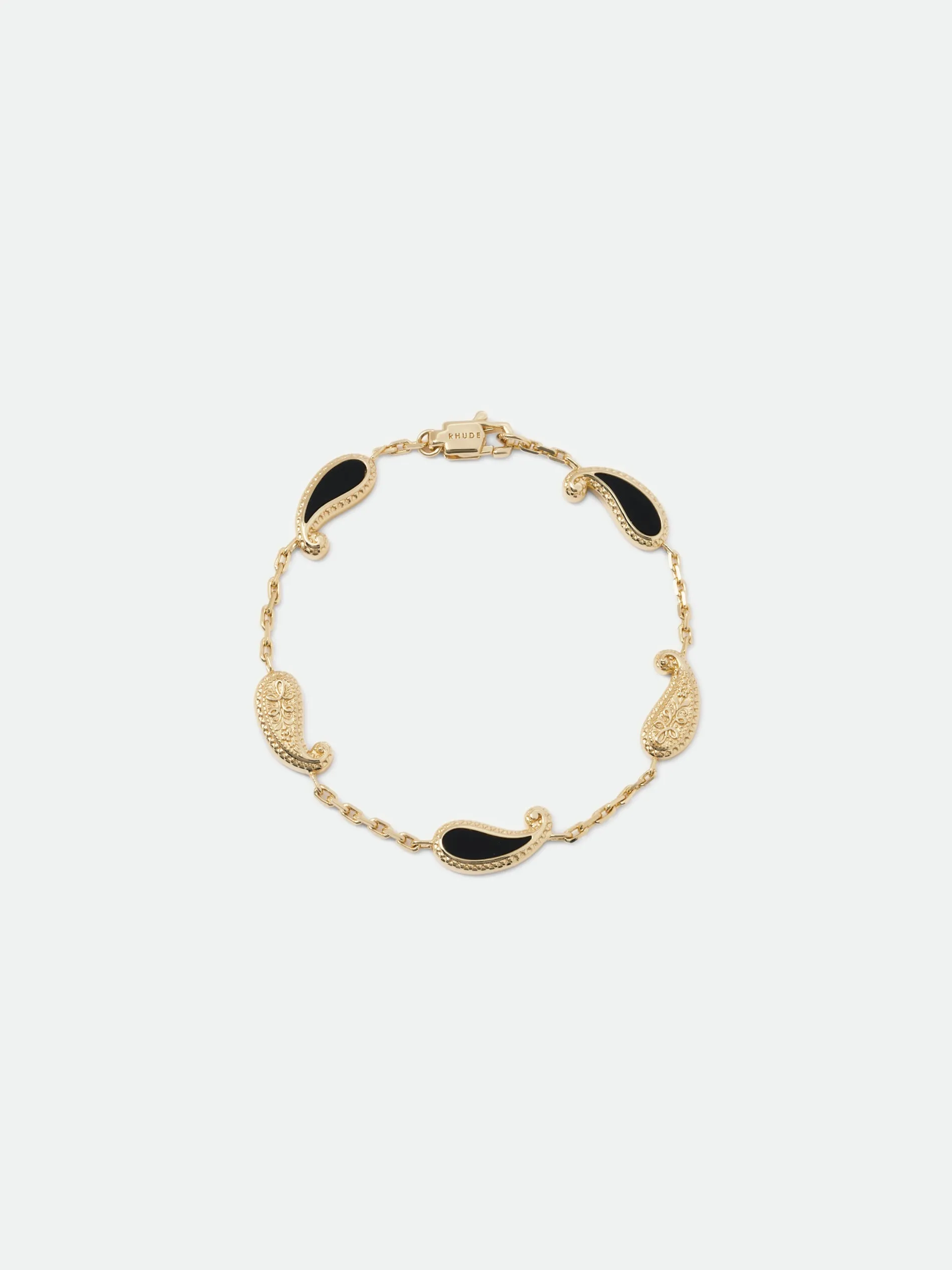 TEARS OF JOY BRACELET — 14K YELLOW GOLD/ONYX