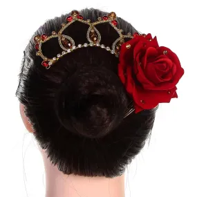 The Manuela Rose and Crystal Headpiece