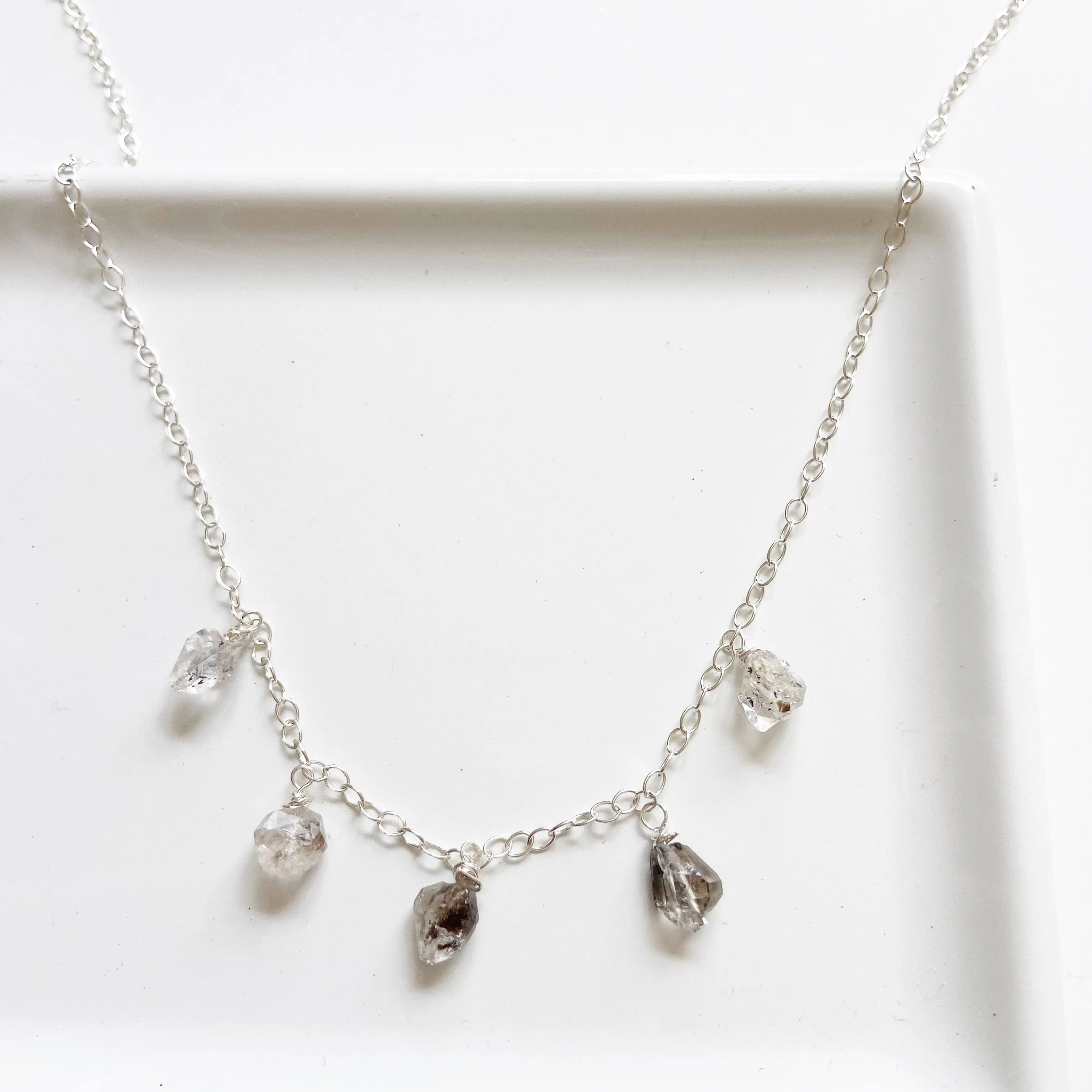 The Peacekeeper- Dainty Silver Layering Necklace (15.5 inches)