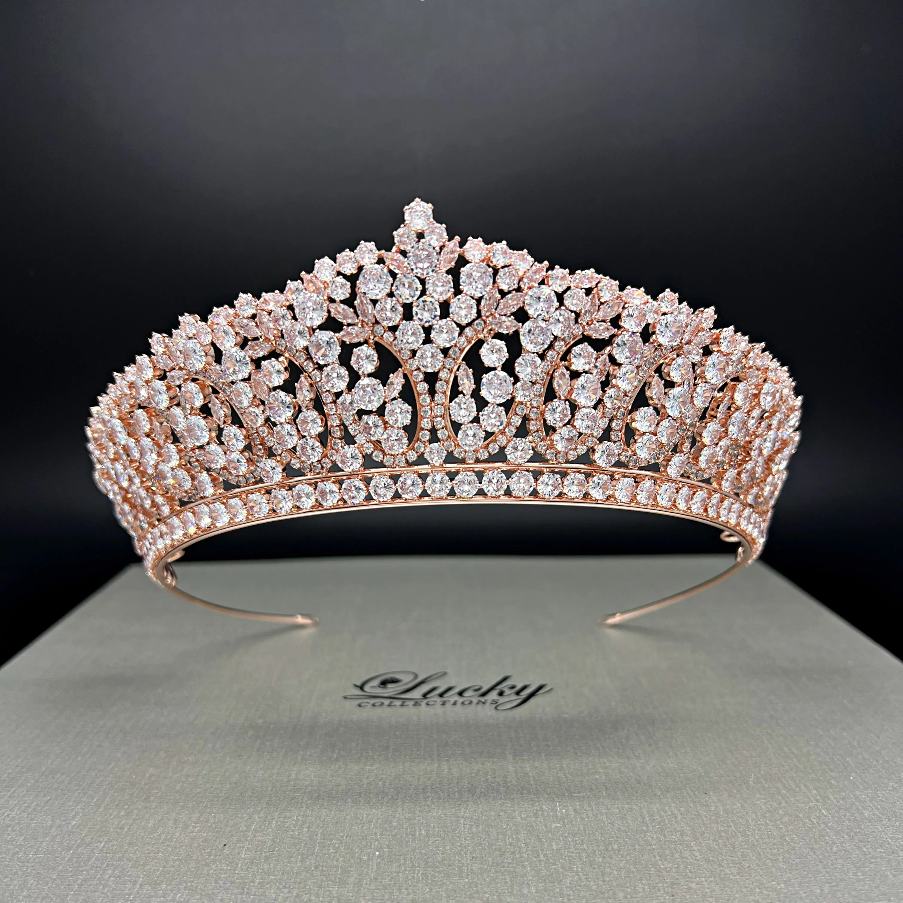 Tiara, Classic Cubic Zirconia Bridal and Quinceanera Corona