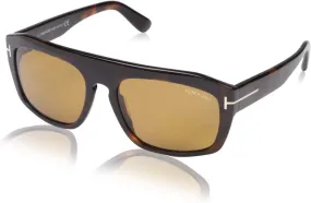 Tom Ford Conrad FT0470 56E Havana Brown Straight Brow Sunglasses 58mm