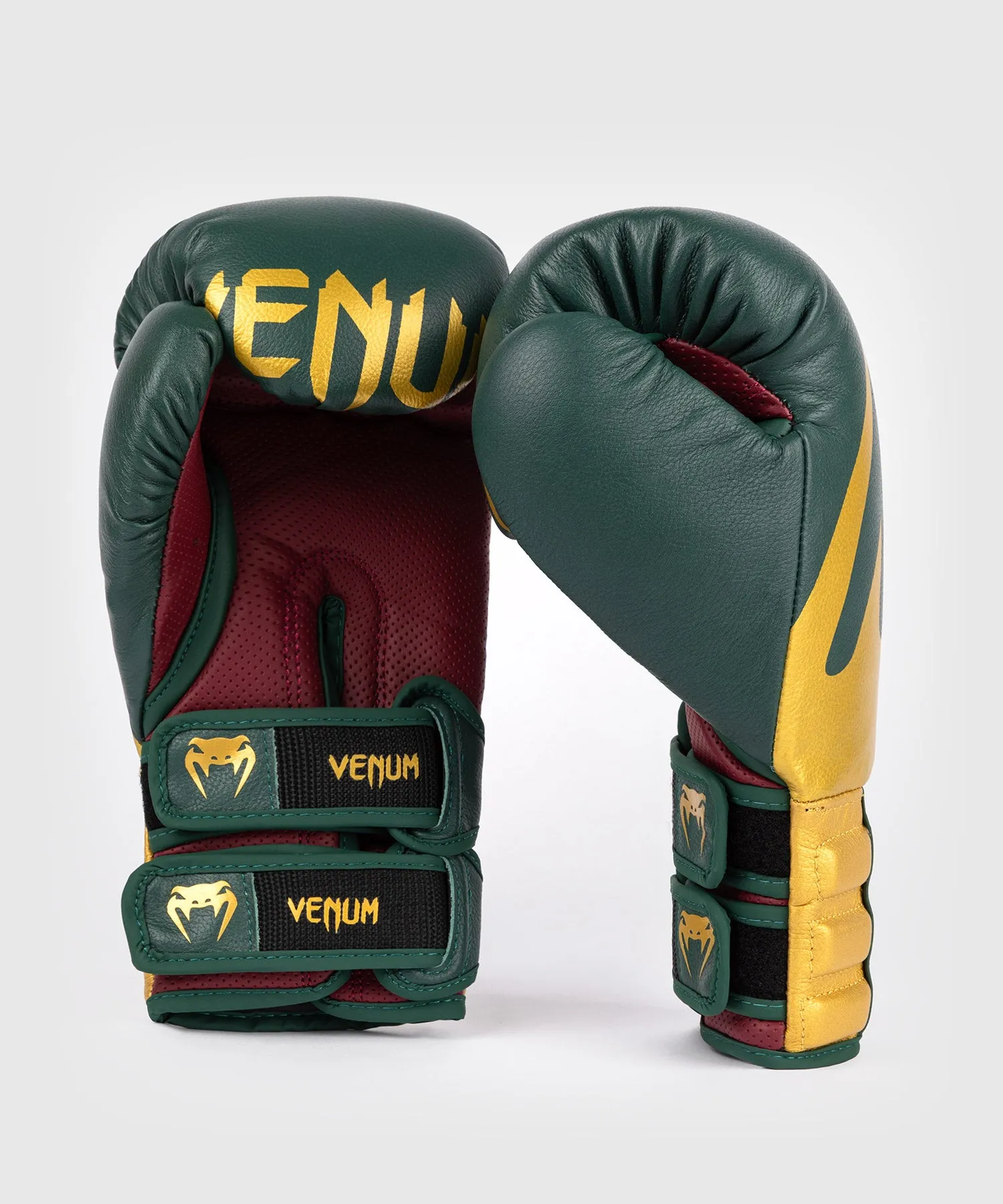 Venum Reverso Boxing Gloves - Emerald Green / Gold