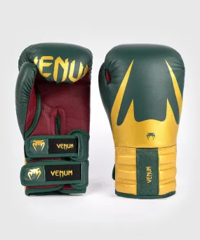 Venum Reverso Boxing Gloves - Emerald Green / Gold