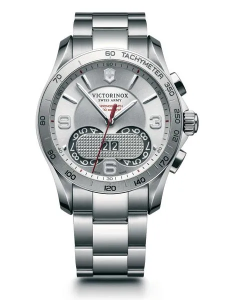 Victorinox Swiss Army Mens Chrono Classic 1/100 - Date - Bracelet - Tachymeter