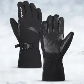 Winter Outdoor Cycling Ski Mountaineering Gloves Thicken Fleece Warm Touchscreen Double Waterproof Design Snowmobile Gloves