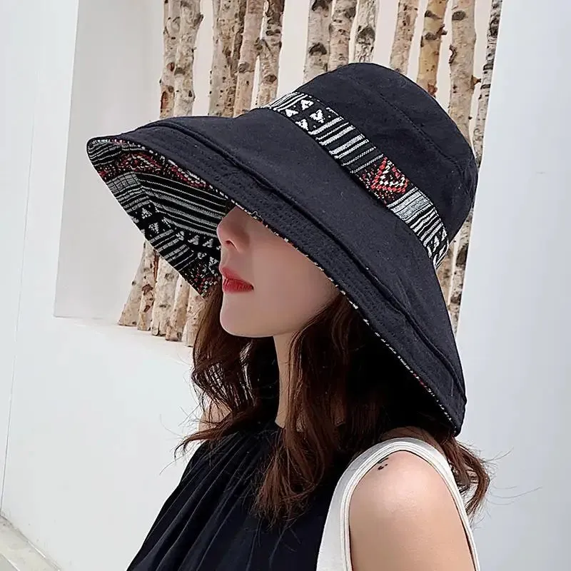 Women's Floppy Fisherman Cap for Women - Stylish Sun Protection Hat in Cotton for Outdoor Activities