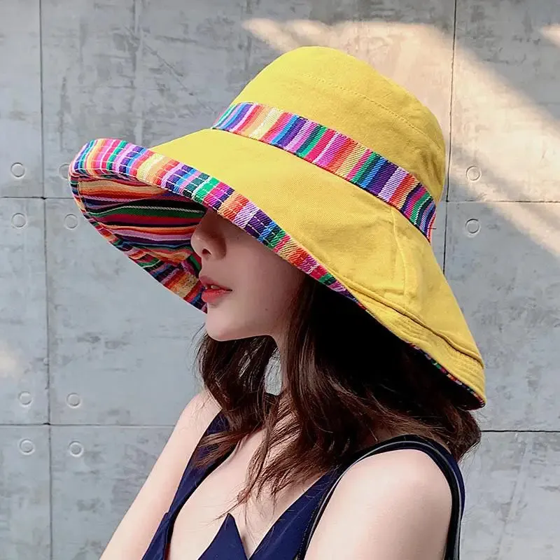 Women's Floppy Fisherman Cap for Women - Stylish Sun Protection Hat in Cotton for Outdoor Activities